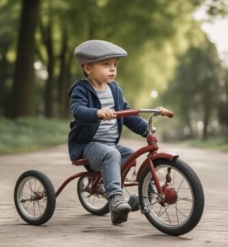 Cómo enseñar a un niño a andar en triciclo